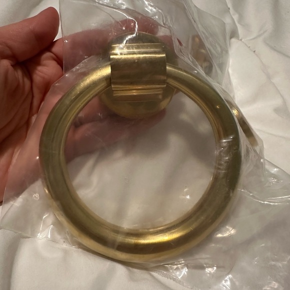 Copper Mountain Hardware Solid Brass Traditional Ring Door Knocker, 5 1/2 Inches - Picture 4 of 7